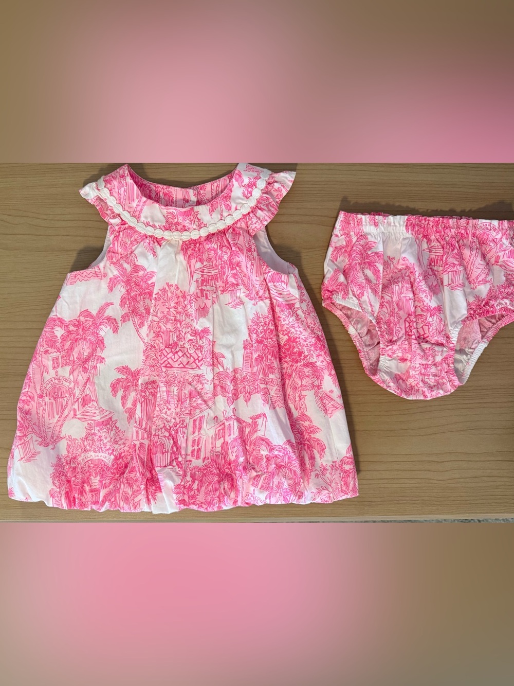 Lilly Pulitzer Pink & White Matching Set